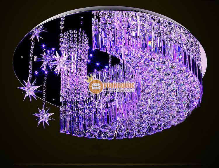 Đèn ốp trần pha lê thiết kế trăng sao cực đẹp CM103-4